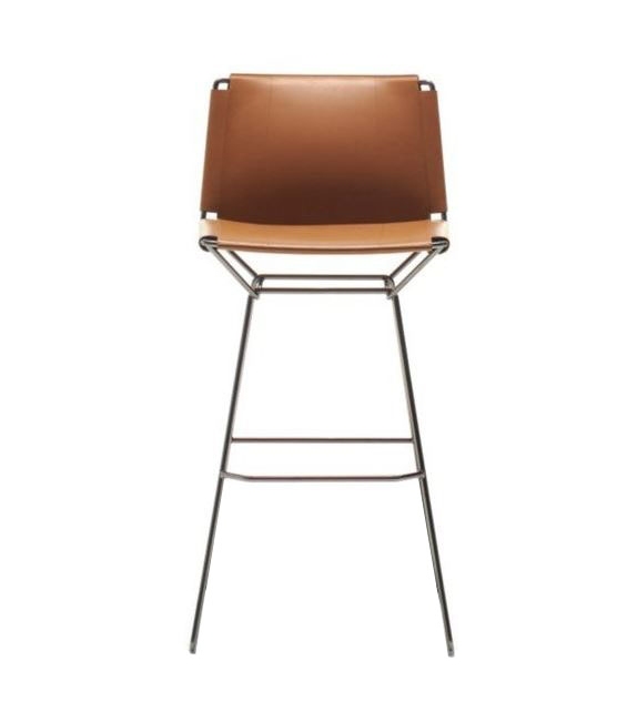 Neil Leather Stool MDF Italia Sgabello