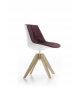 Flow Slim Color Padded Armchair With 4-Legged VN MDF Italia