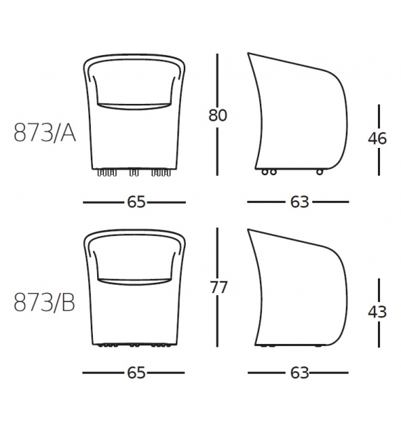 873 Calla Zanotta Poltroncina