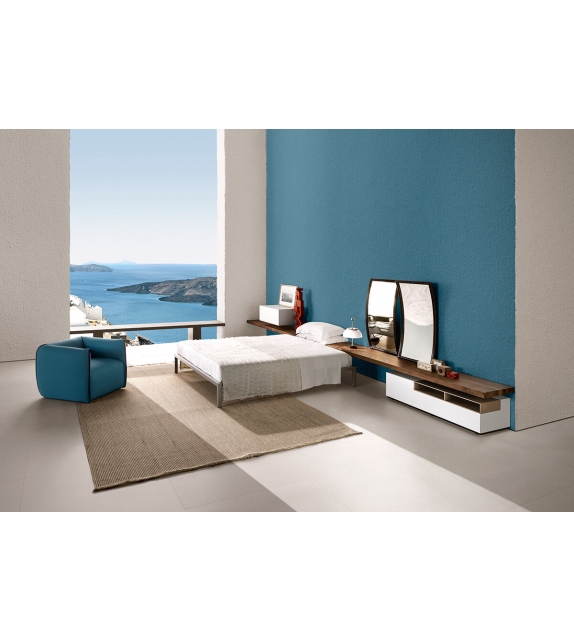 Aluminium Bed MDF Italia Letto