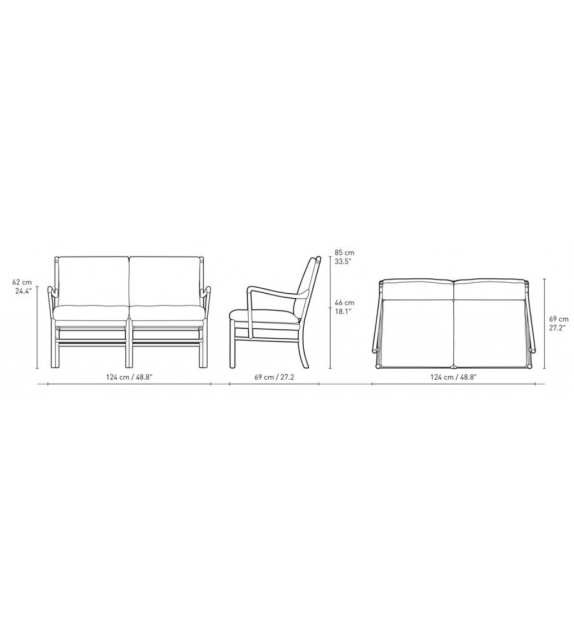 OW149-2 Colonial Sofa Carl Hansen & Søn