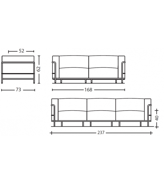 LC3 Pro Cassina Canapé