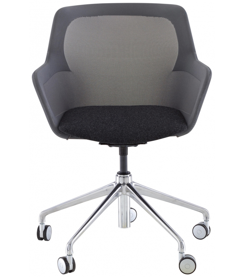 Piccione Ligne Roset Swivel Chair on Castors