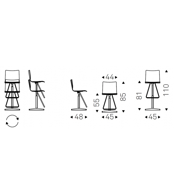 Toto X Cattelan Italia Stool