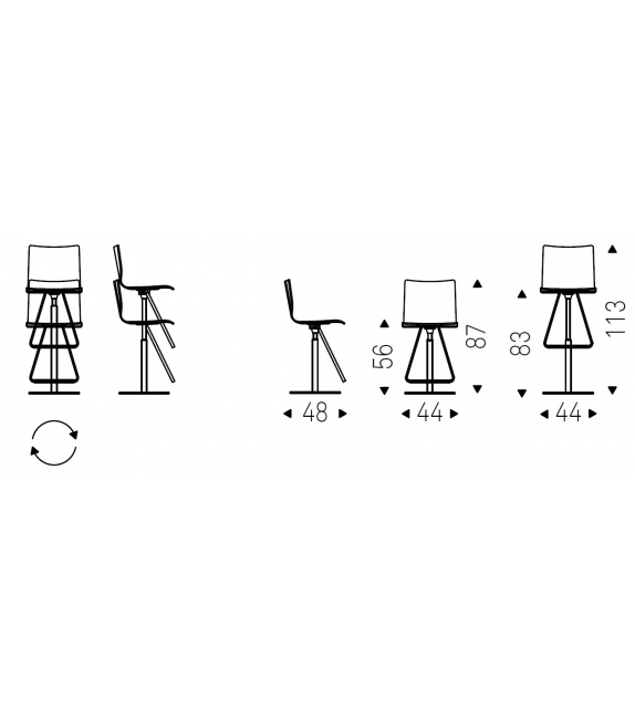 Toto Cattelan Italia Stool