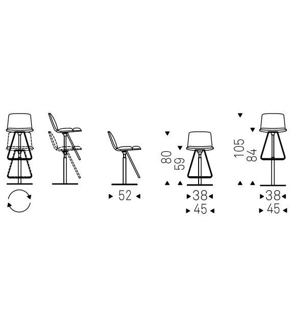 Axel X Cattelan Italia Stool