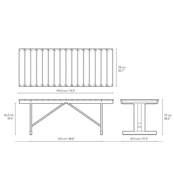 BM1771 Carl Hansen & Søn Tavolo