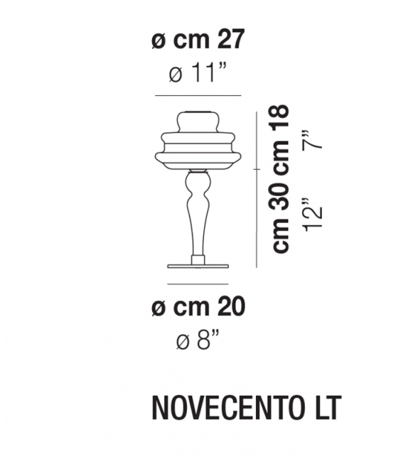 Novecento Vistosi Table Lamp