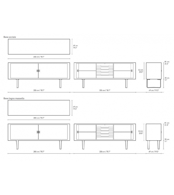 CH825 Credenza Carl Hansen & Søn Sideboard