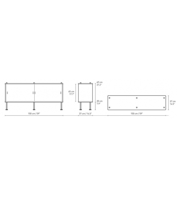 BM0253 Shelving System Carl Hansen & Son Buffet