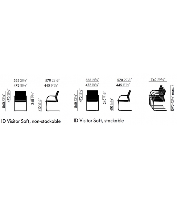 ID Visitor Soft Vitra Chaise