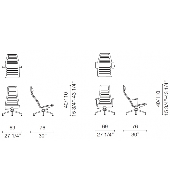 Lotus (Attesa) Armchair Cappellini