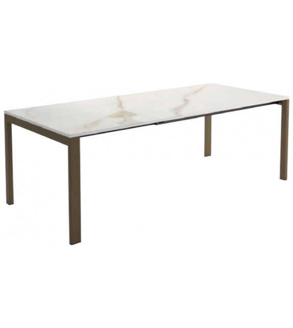 Allungami Ligne Roset Table Extensible avec Plateau en Grès Céramique