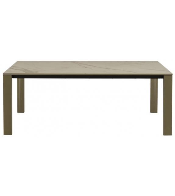 Naïa Ligne Roset Extendable Table with Top in Ceramic Stoneware