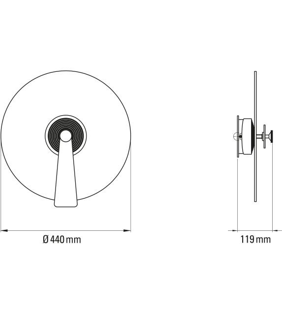 Pan DCW Éditions Lámpara de Pared