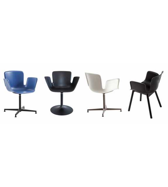 Juli Plastic Cappellini Poltroncina con Base 5 Razze