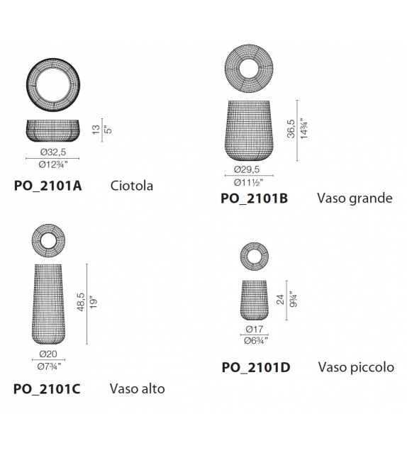 Trace Vase Cappellini