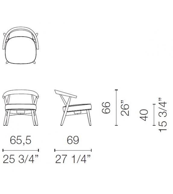 Newood Relax Cappellini Petit Fauteuil