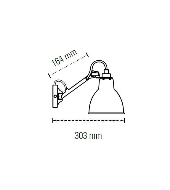 N°104 DCW Éditions-Lampe Gras Wandleuchte