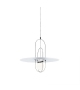 Setareh Fontana Arte Suspension Lamp with Metal Disk