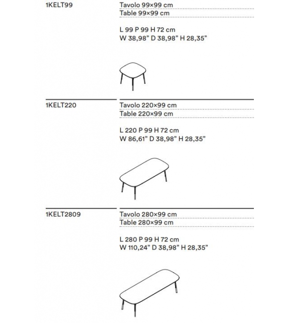 Kelly Wengè Tacchini Table