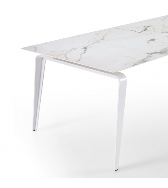 Odessa Ligne Roset Table With Top In Ceramic Stoneware