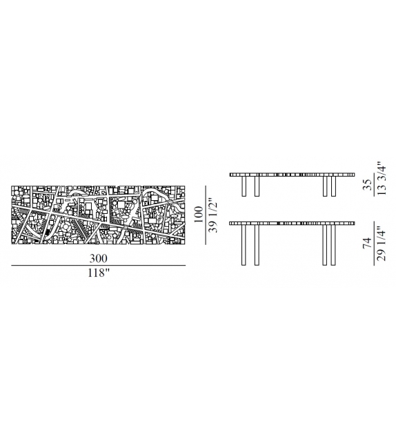 Baghdad Edra Mesa Rectangular