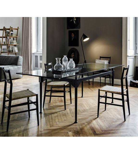 839 TL3 Table With Glass Top Cassina