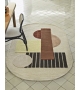 Around Colors Rug Brown Gebrüder Thonet Rug