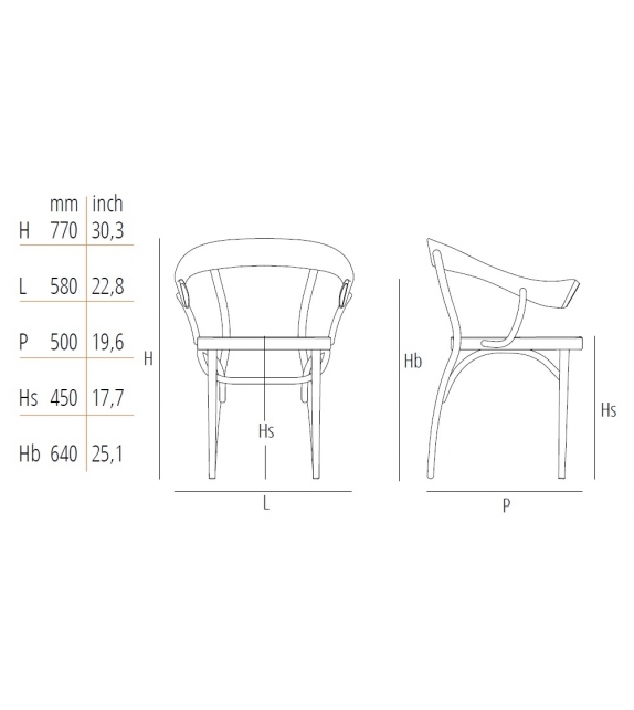 Bistrot Gebrüder Thonet Vienna Sedia