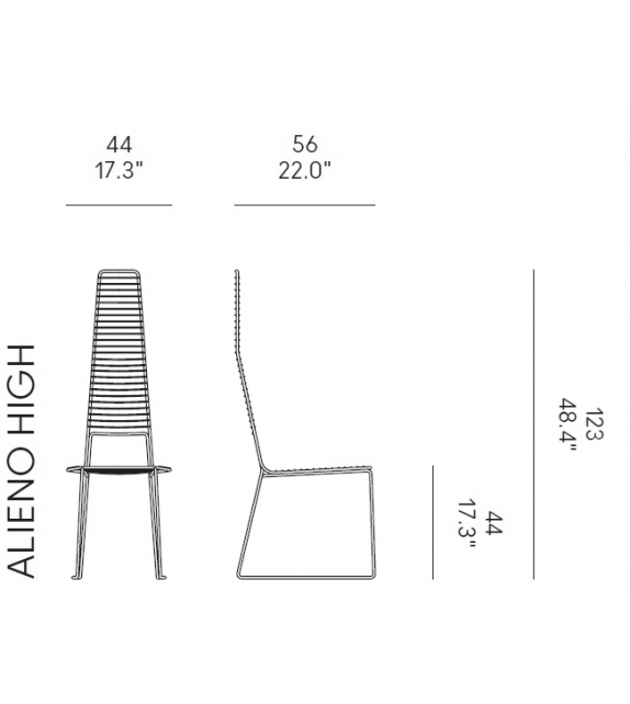 Alieno Casamania & Horm Chaise Avec Dossier Haut