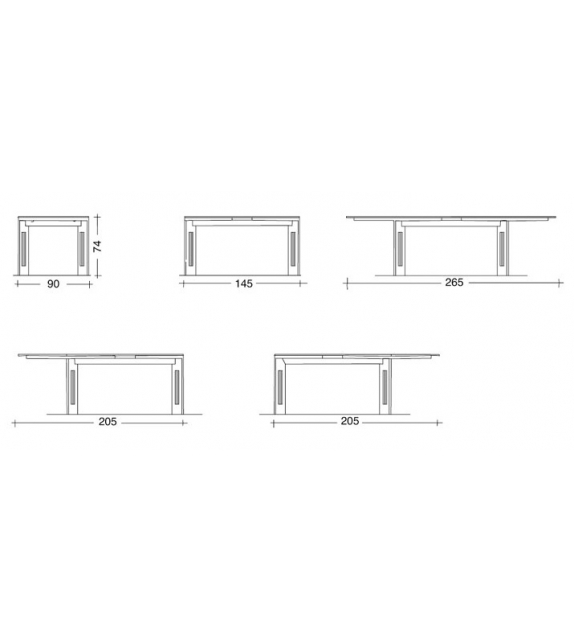 320 Berlino Table Cassina