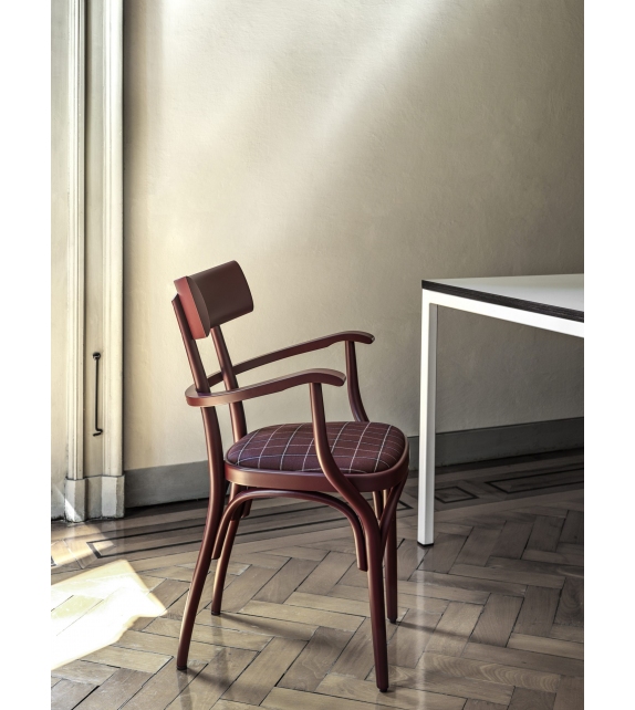 Czech Gebrüder Thonet Vienna Padded Chair