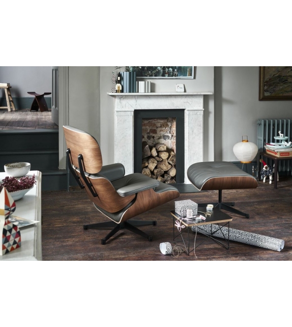 Lounge Chair & Ottoman Walnut Version Vitra