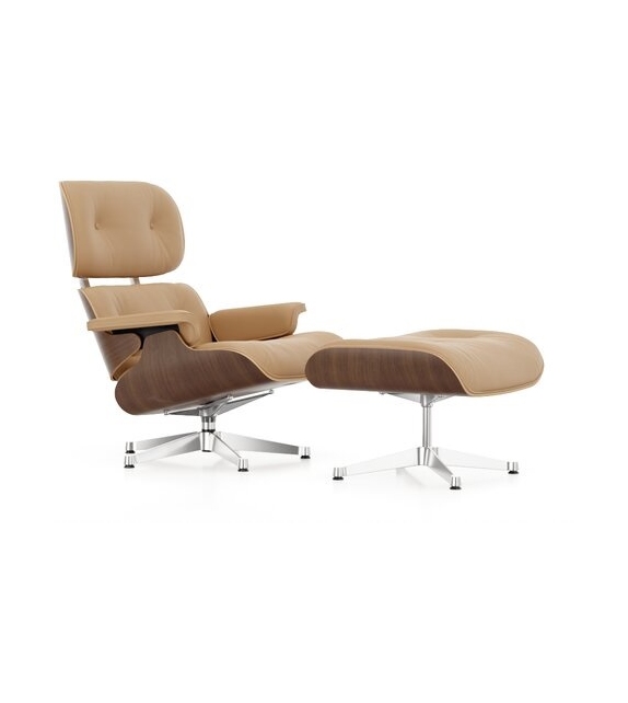 Lounge Chair & Ottoman Walnut Version Vitra