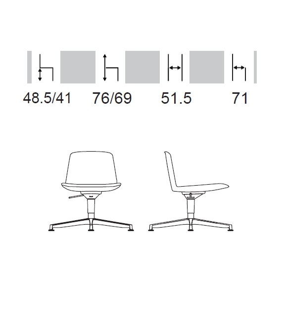 Versandfertig - KN07 Knoll Drehstuhl