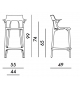 Prêt pour l'expédition - A.I. Kartell Tabouret