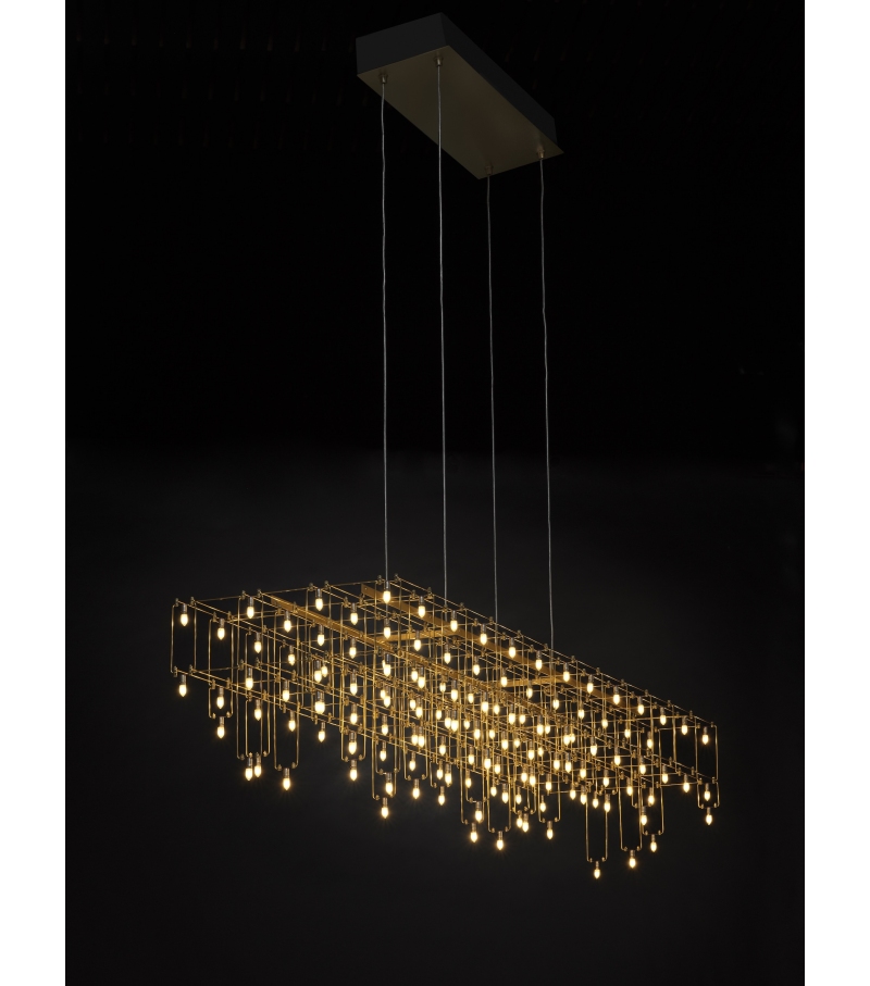 Universe Square with drops Quasar Suspension Lamp