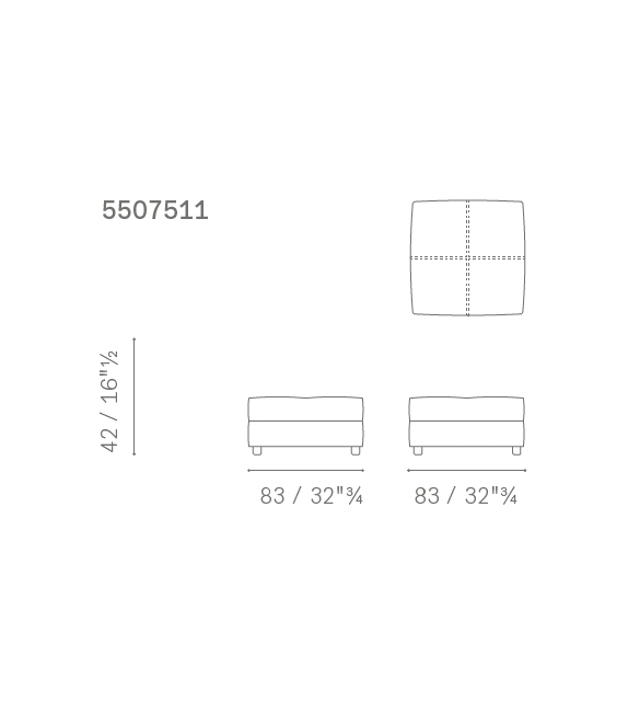 Ready for shipping - Massimosistema Poltrona Frau Sofa