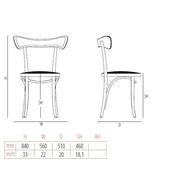 Café Gebrüder Thonet Vienna Chaise