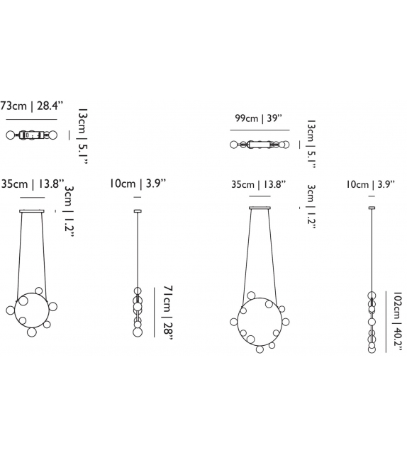 Hubble Bubble Moooi Suspension