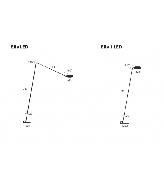 Elle LED Lumina Stehleuchte