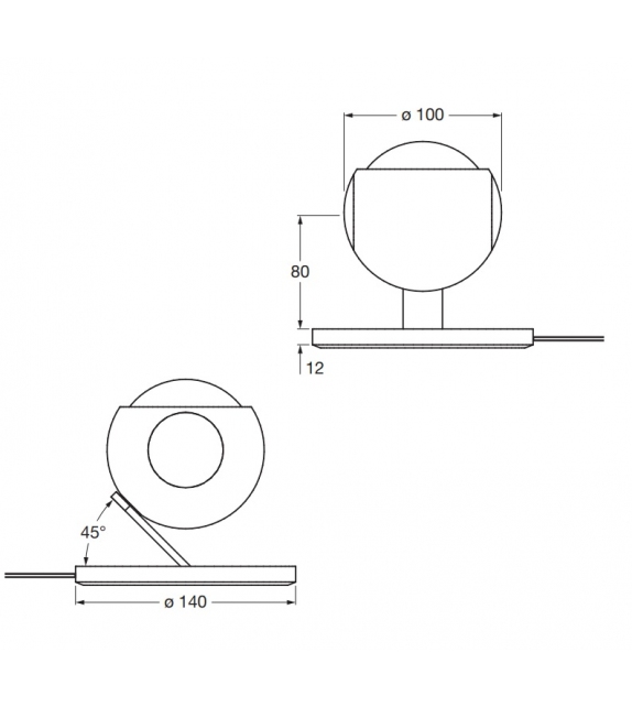 io Basso Occhio Lampe de Table