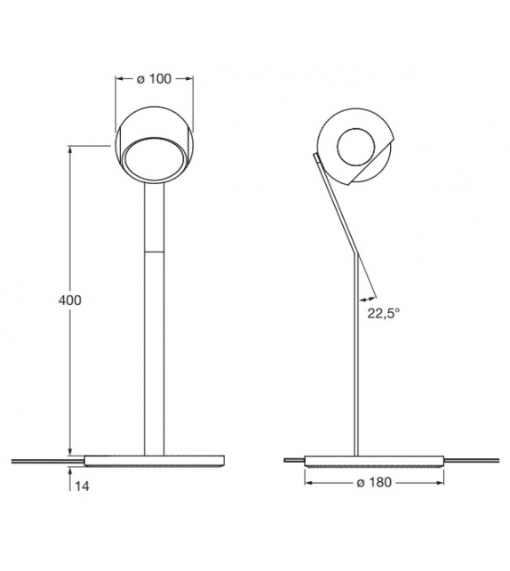 io Tavolo Occhio Table Lamp