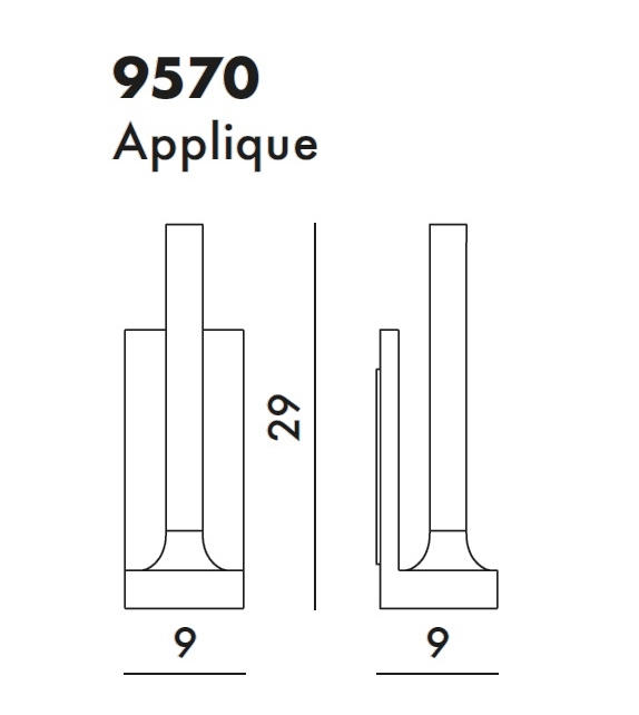 Versandfertig - Goodnight Battery Kartell Wandleuchte