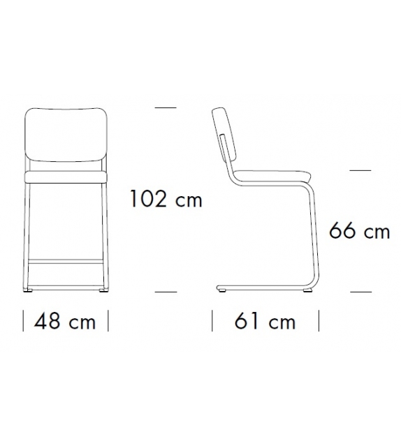 S 32 PVH / S 32 PVHT Thonet Stool