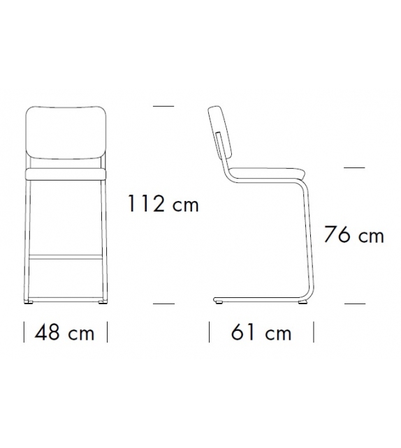 S 32 PVH / S 32 PVHT Thonet Stool