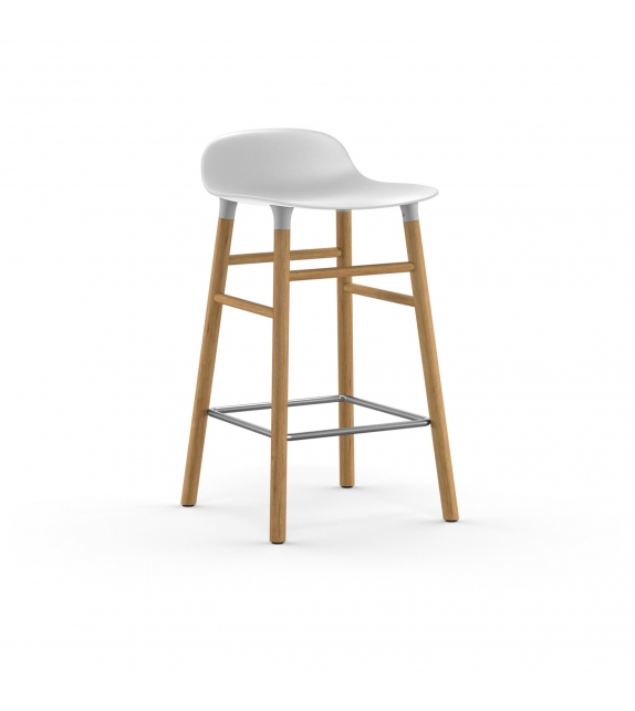 Form Normann Copenhagen Stool with Wood Legs