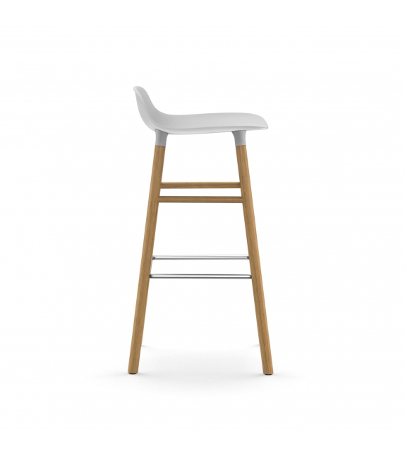 Form Normann Copenhagen Stool with Wood Legs