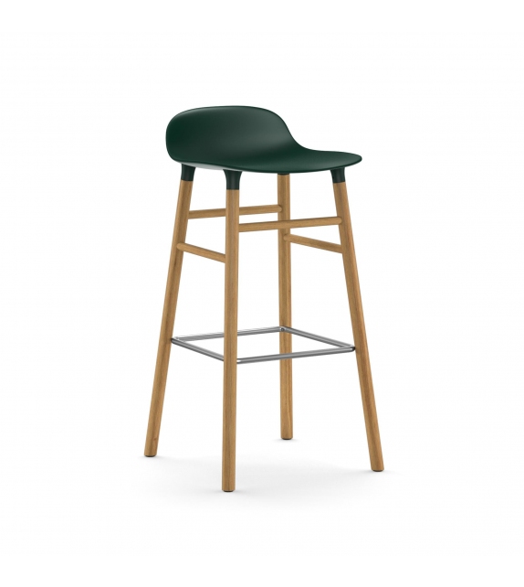 Form Normann Copenhagen Stool with Wood Legs